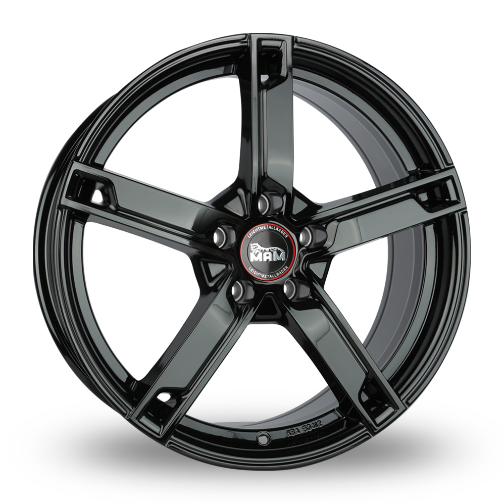 16 Inch MAM W4 Gloss Black Alloy Wheels