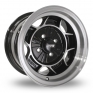 13 Inch ATS Classic Black Polished Alloy Wheels