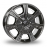 17 Inch Borbet CH Mistral Anthracite Glossy Alloy Wheels