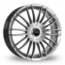 17 Inch Borbet CW3 Silver Alloy Wheels