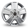 16 Inch Borbet CWG Silver Alloy Wheels
