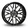 20 Inch Cades Hera Black Polished Alloy Wheels