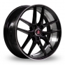 19 Inch Axe EX19 Black Polished Alloy Wheels