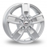 15 Inch Autec Quantro 5 Silver Alloy Wheels