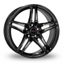 18 Inch Borbet XRT Gloss Black Alloy Wheels