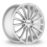 8.5x20 (Front) & 9.5x20 (Rear) Fondmetal Aidon Silver Alloy Wheels