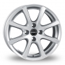 16 Inch Borbet LV4 Silver Alloy Wheels