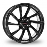 8.5x19 (Front) & 9.5x19 (Rear) Borbet VTX Gloss Black Alloy Wheels