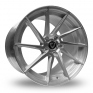 9x20 (Front) & 10.5x20 (Rear) Cades Kratos Brushed Silver Alloy Wheels