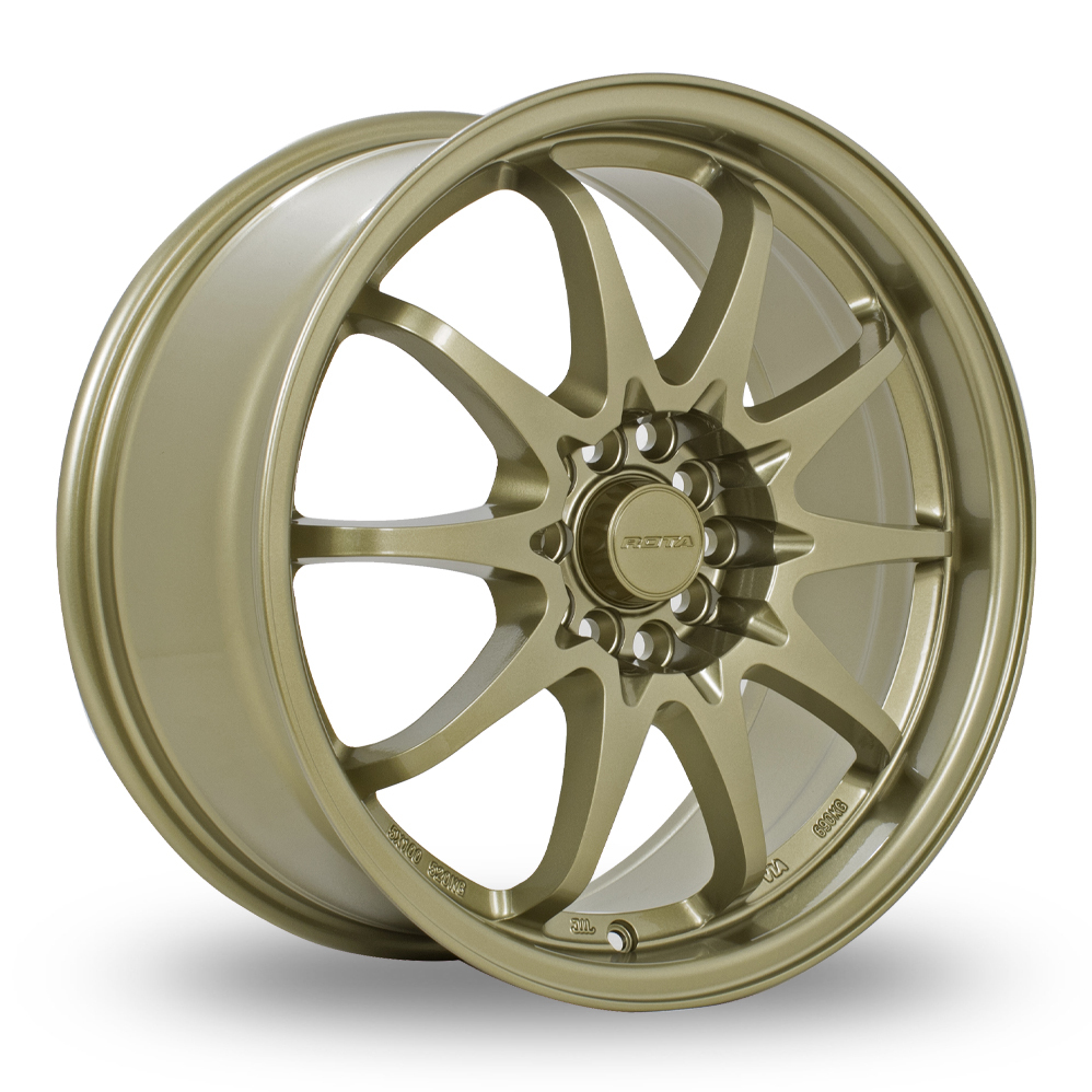 17 Inch Rota Fight Gold Alloy Wheels