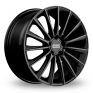 18 Inch Fondmetal Aidon Gloss Black Alloy Wheels