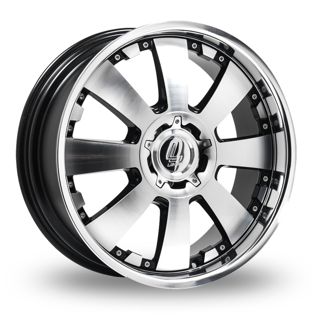 18 Inch Lenso Concerto (Special Offer) Black Polished Alloy Wheels