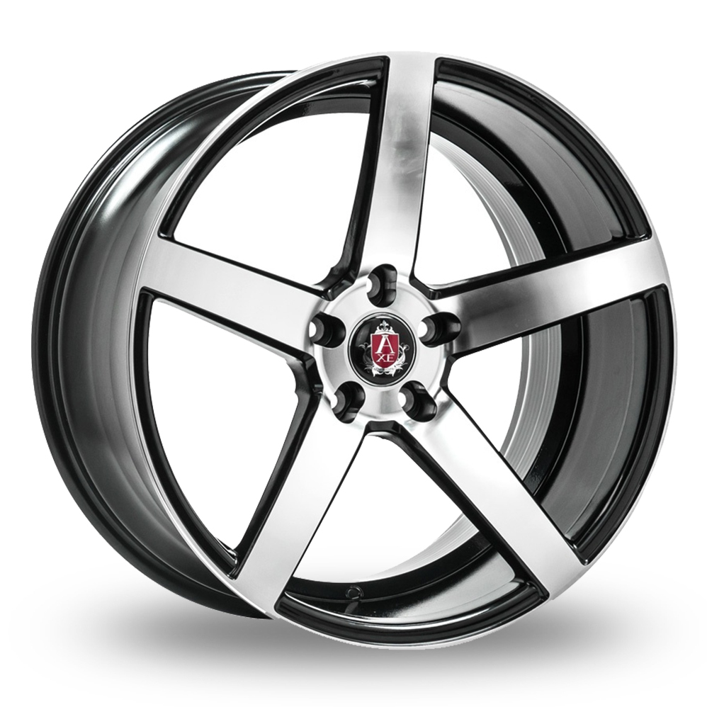 19 Inch Axe EX18 (Special Offer) Black Polished Alloy Wheels