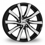 19 Inch AEZ Reef (Special Offer) Black Polished Alloy Wheels