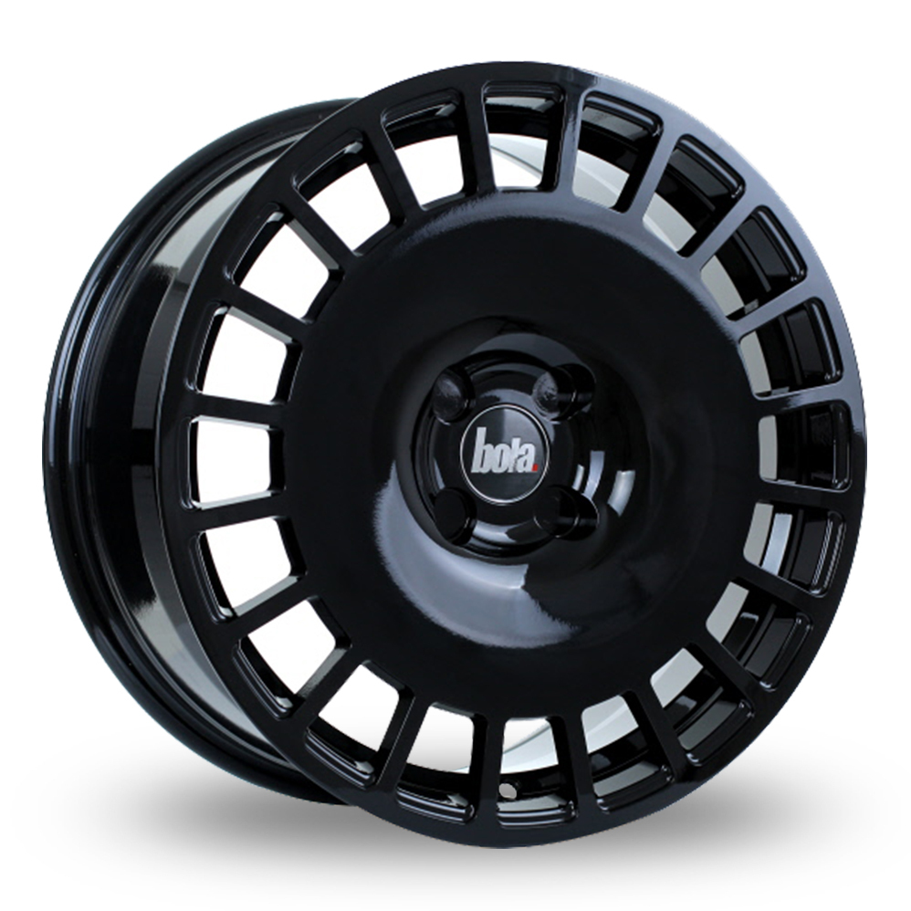 18 Inch Bola B12 Gloss Black Alloy Wheels