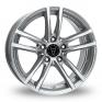 18 Inch Wolfrace X10 Silver Alloy Wheels