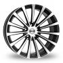 20 Inch Borbet BLX Black Polished Alloy Wheels