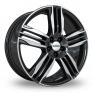 20 Inch Ronal R58 Black Polished Alloy Wheels
