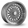 18 Inch Dare DR-RS Silver Chrome Rivets Alloy Wheels