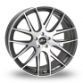 19 Inch Zito 935 Grey Polished Alloy Wheels